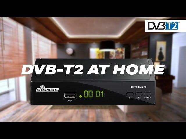 DVB-T2 at home - SIGNAL T-2 BOX installation.