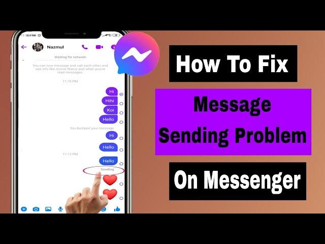 How To Fix Message Sending Problem On Messenger || Messenger Message Not Sending Problem Fix