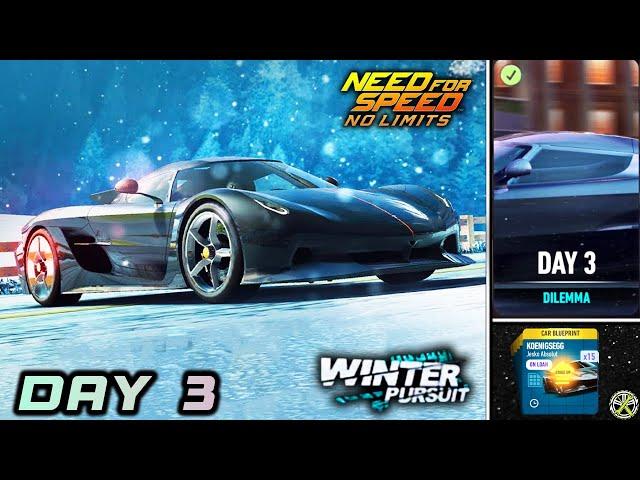 NFS No Limits | Day 3 - Koenigsegg Jesko Absolut | Winter Pursuit