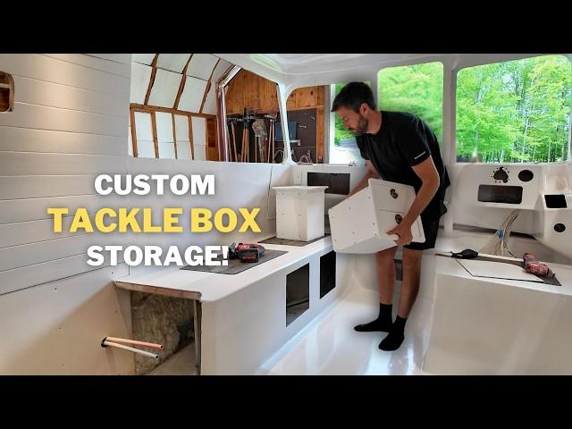 Installing Boat Outfitters CUSTOM tackle box and STORAGE boxes! EPISODE 10 SeaCamper