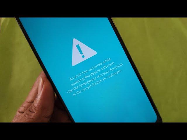 Samsung A125F (A12) An error has occurred while updating the device software solution