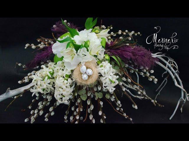 How to make a flower bouquet for Easter | DIY | Floral | Flower design | Florist Marina Kio