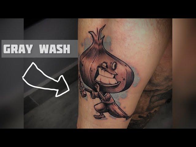 GRAY WASH ! Как сделать круто в ч/б ! Нужен ли фон? Где и когда! #обучениетату #tattoo