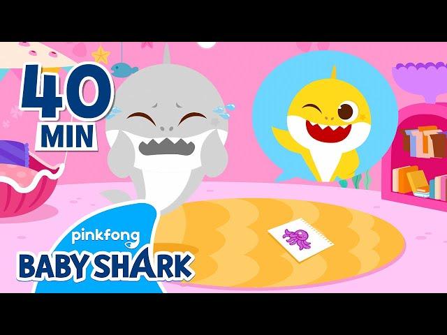 Where did Baby Shark's Color Go? | +Compilation | Colors for Kids | Baby Shark Official