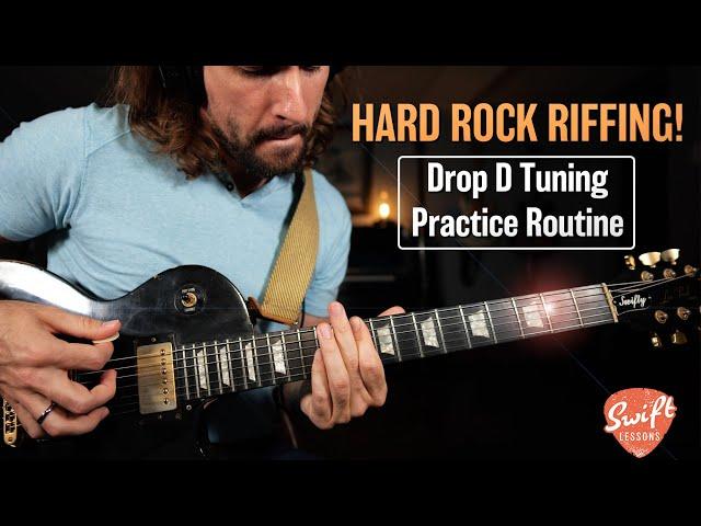 How to Play in Drop D Tuning - Hard Rock Riffs Guitar Lesson