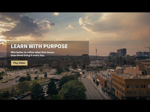 CU Denver - Defining Learn with Purpose