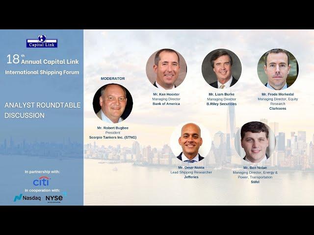 18th Annual Capital Link International Shipping Forum | Analyst Roundtable Discussion