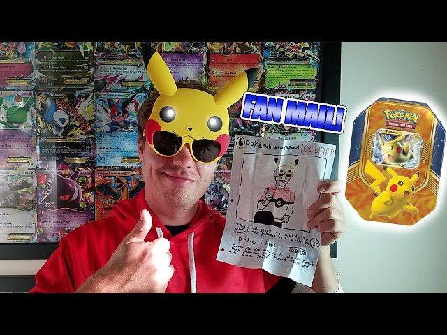 SUCH AMAZING FANS! FAN MAIL FRIDAY + 3 EXs FROM 1 PIKACHU EX TIN! POKEMON UNWRAPPED