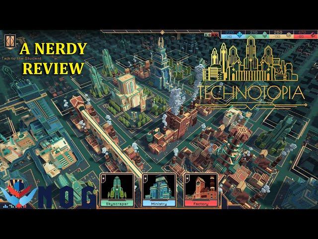 A Nerdy Review | Technotopia | Card based city builder