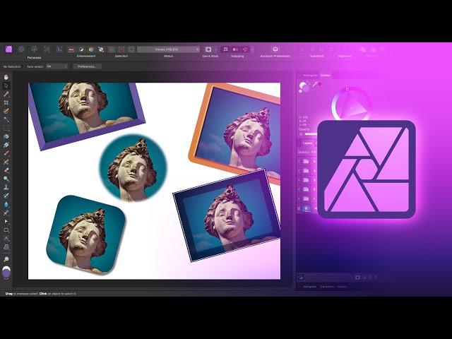 Create a Border or Frame Around an Image in Affinity Photo V2