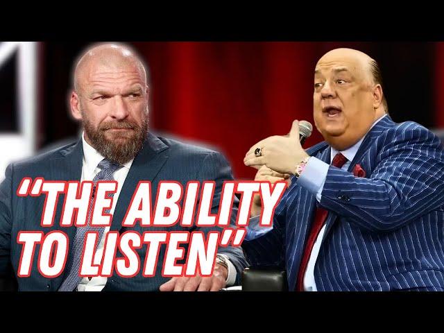 Paul Heyman Analyzes Paul Levesque's Leadership in WWE!