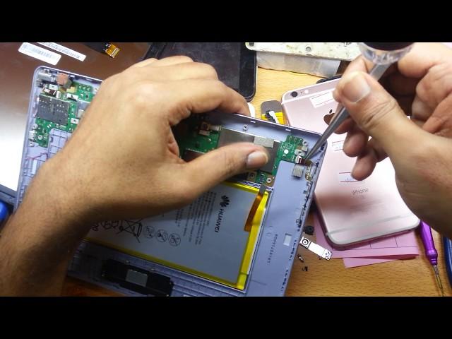 How to Disassemble and Change USB Port Huawei MediaPad T3  AGS-L09