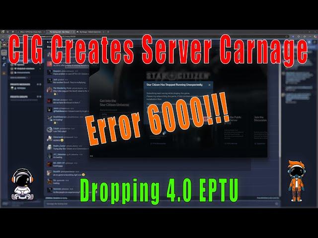 Error 6000: CIG Creates Server Carnage with 4.0 EPTU Star Citizen