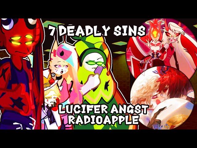 7 DEADLY SINS HELLUVA BOSS reacts to LUCIFER ANGST // RADIOAPPLE  ️Gacha 2 Hazbin Hotel Prime