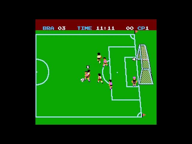 NES Soccer (1985) Gameplay