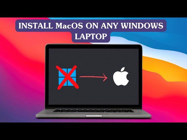 Install macOS Big Sur on a Windows PC. #laptop #pc #macos #tutorial #educational