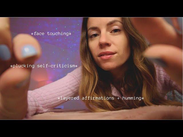 ASMR REIKI positive affirmations for self love  sleepy, tingly energy cleanse with layered humming