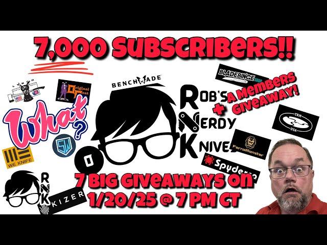 Rob’s Ramblings… yes, it’s time… the big 7K subscriber milestone celebration will happen on 1-20-25