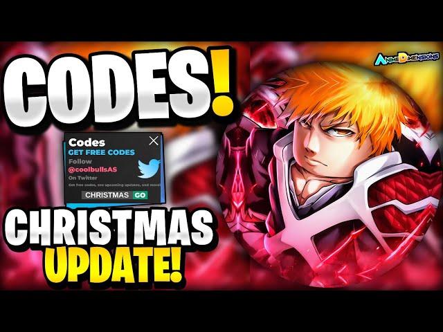 *NEW* ALL WORKING CHRISTMAS UPDATE CODES FOR ADS! ROBLOX ANIME DIMENSIONS SIMULATOR CODES