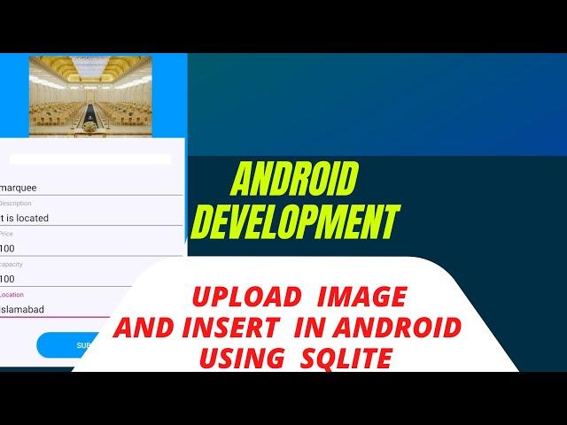 How to upload image from gallery in android studio java and save into SQLite