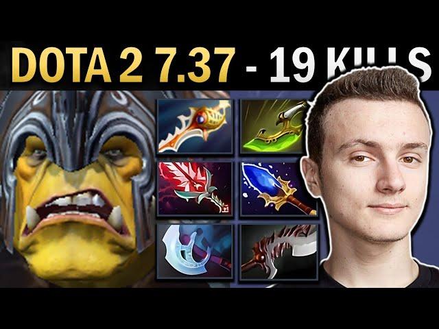 Alchemist Gameplay Miracle with 19 Kills and Abyssal - Dota 7.37