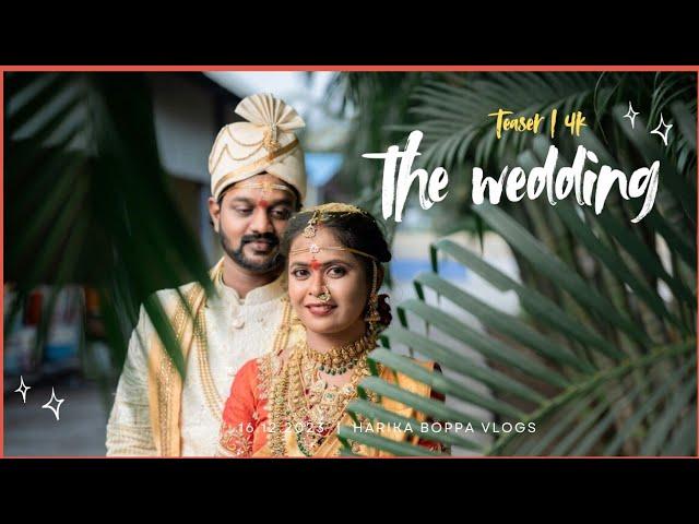 HarikaBoppa + Madhukar | Wedding Teaser 4k | Telugu Wedding