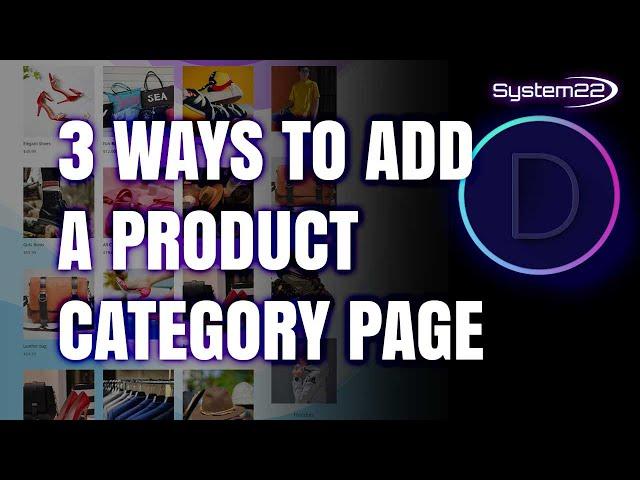 Divi Theme - Create a High-Converting WooCommerce Product Category Page in 3 Game-Changing Methods!