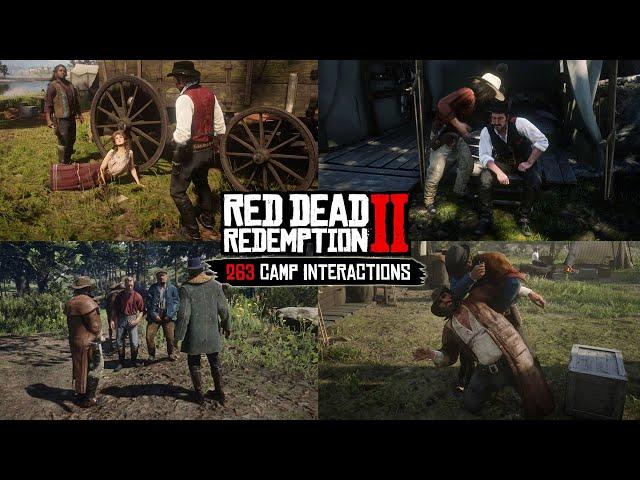 All Camp Interactions in Red Dead Redemption 2 (RARE Moments) - All Chapters