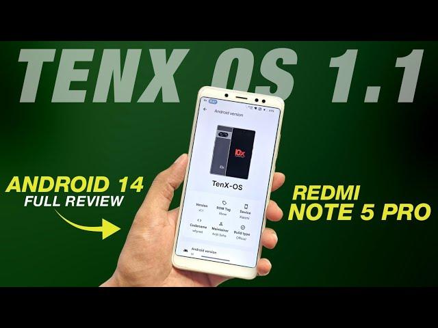 TenX OS 1.1 Official For Redmi Note 5 Pro | Android 14 | Dolby Atmos | Full Detailed Review