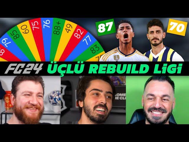 FC 24 OVERALL ÇARKI YAPTIK! // ÜÇLÜ REBUILD LİGİ @OnurOnline @UKarakullukcu