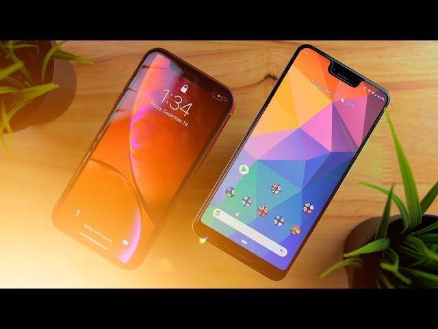 Android 9 Pie & iOS 12 Gesture Comparison (Pixel 3 XL & iPhone XR)