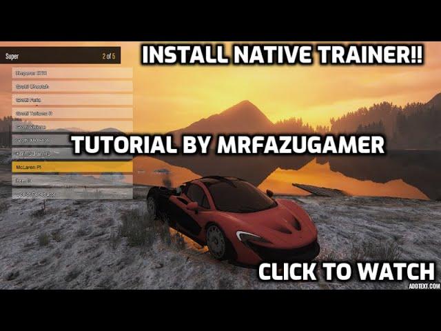 How To Download & Install Gta V Native Trainer Tutorial 2024