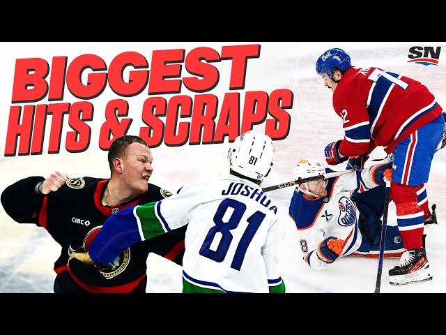 BIGGEST Hits and Scraps of the NHL Season...So Far