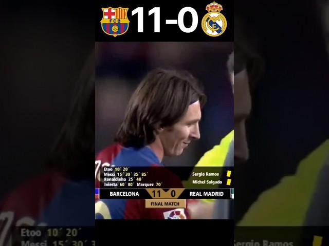 BARCELONA 11-0 REAL MADRID.. LALIGA FINAL.. 2006-07.. #football #highlights