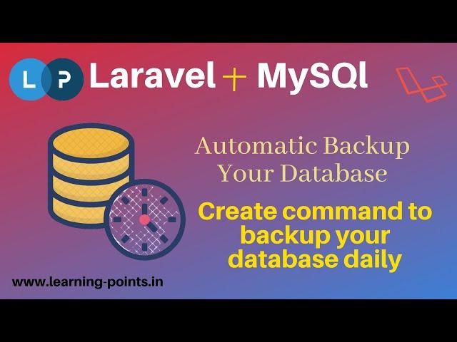 Automatic database backup daily | How to take database backup using laravel command | Laravel 8