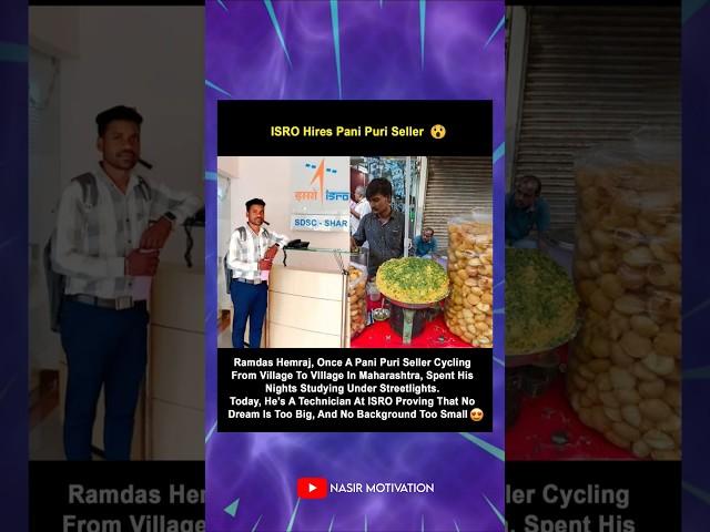ISRO Hires Pani Puri Seller