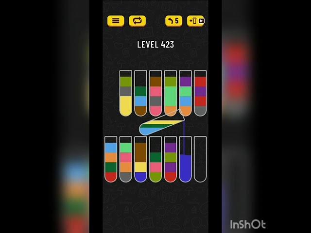 Water sort puzzle level 423