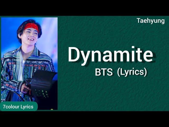 Dynamite - BTS | Easy Lyrics English | @BTS #bts #lyrics #dynamite @HYBELABELS