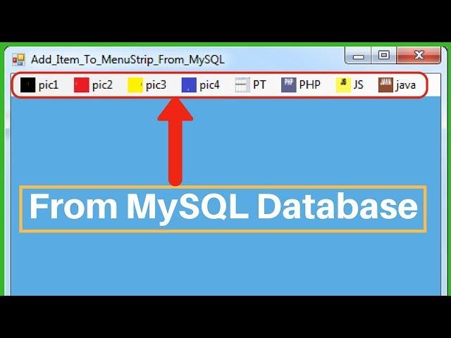 C# Add Item To MenuStrip From MySQL