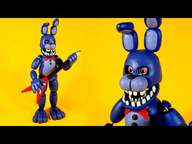 UNWITHERED BONNIE(REMAKE2.0/FNAF FAN MADE) PLASTILINA PORCELANA POLYMER CLAY