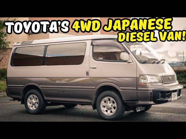 This 1998 Toyota Hiace Turbo Diesel 4WD Van should have been sold in the USA || POV Drive Ottoex