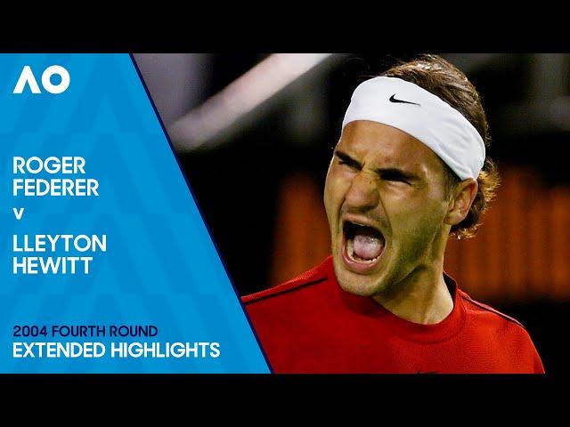 Roger Federer v Lleyton Hewitt Extended Highlights | Australian Open 2004 Fourth Round