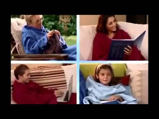 Одеяло - Плед - Халат с рукавами Cuddle Blanket