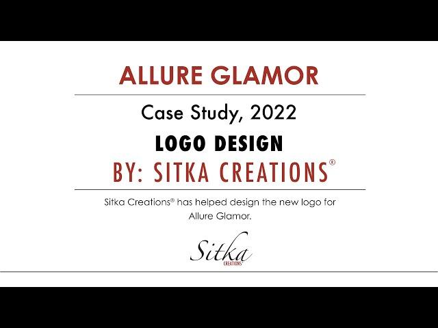 Allure Glamor Logo Design — Case Study by Sitka Creations ®