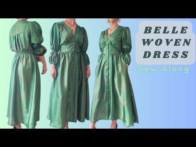 Belle Woven Dress Sew Along // Style Arc Pattern with Shirring Detail