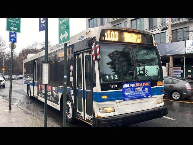 MTA Bus Company: Orion VII Next Generation Hybrid Spectrum #4259 on a Hunters Pt, Borden Ave Q103