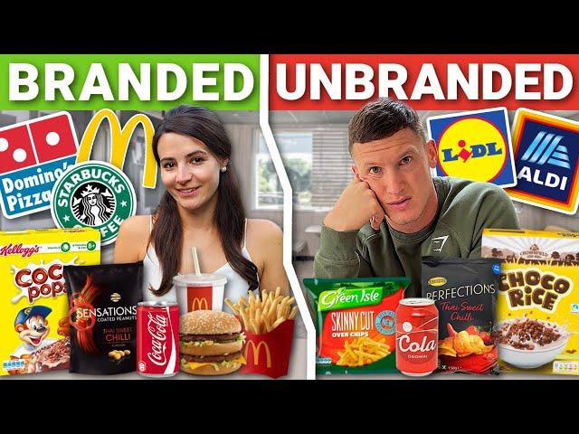 We tried CHEAP vs EXPENSIVE food | UNBRANDED vs BRANDED (Can you tell the difference?)