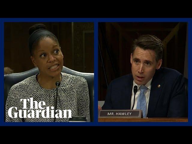 Republican senator Josh Hawley accused of being transphobic at abortion hearing