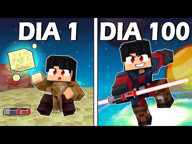 SOBREVIVI 100 DIAS como um GUARDIÃO JEDI no Minecraft