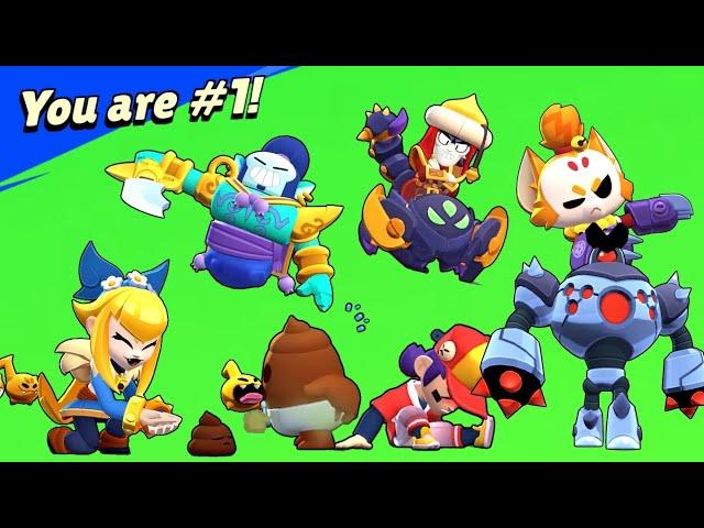 ALL 399 SKINS WINNING POSE in Brawl Stars